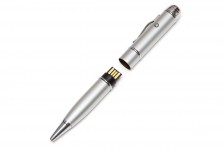 Флешка "Pen", серебряная