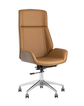 Кресло руководителя TopChairs Crown коричневое