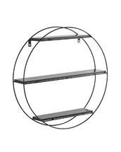 Полка Luna черная черный мрамор