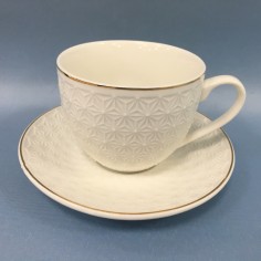 Чайная пара из костяного фарфора. Артикул: chaynaya_para-11