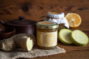 Варенье из кабачка с лимоном и корнем имбиря