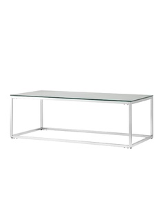 Журнальный стол 120*60 ТАУН серебро