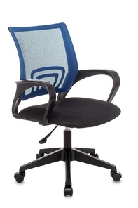 Кресло офисное TopChairs ST-Basic сетка/ткань синий